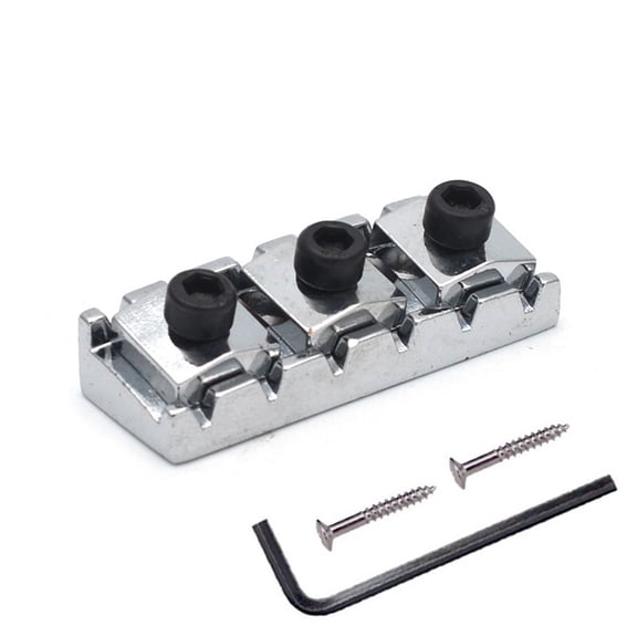 Guitar Locking Nut 43mm String Lock Replacement for Floyd Rose Tremolo Bridge
