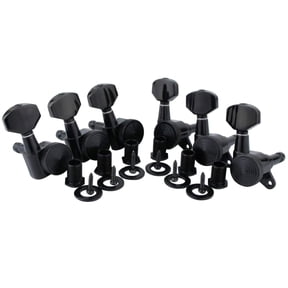 Guitar Locking Tuners (6 Right/Left), 1:18 Lock String Sealed Tuning for Key Pegs Machine for Head Set Replacement for G