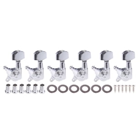 Guitar Locking Tuners (6 Right/Left), 1:18 Lock String Sealed Tuning for Key Pegs Machine for Head Set Replacement for G