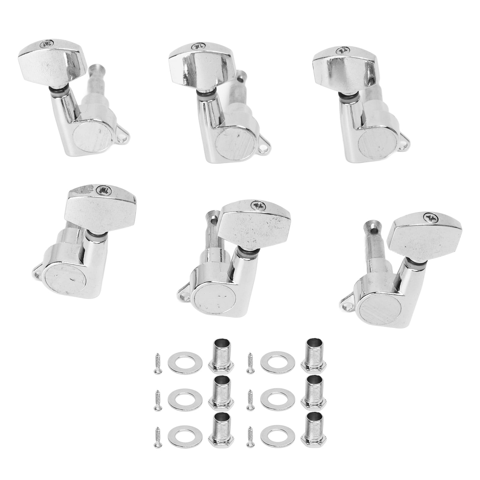 Guitar Locking Tuners, High Hardness 3 Left 3 Right Fully Enclosed