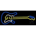 thumbnail image 1 of Guitar Logo 1 Clear Backing Neon Sign, 13 x 1 x 32 in., 1 of 1
