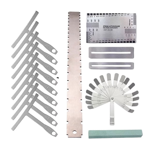 Guitar Luthier Tools File Fret Crowning Rocker Straight Edge Ruler USAA