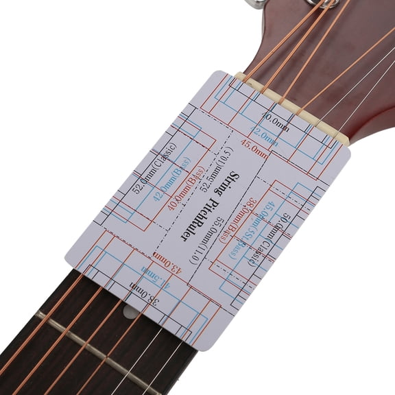 Guitar Measurement Gauge, Durable Plastic Ruler For String Action, Slot Depth  Bridge Height Settings