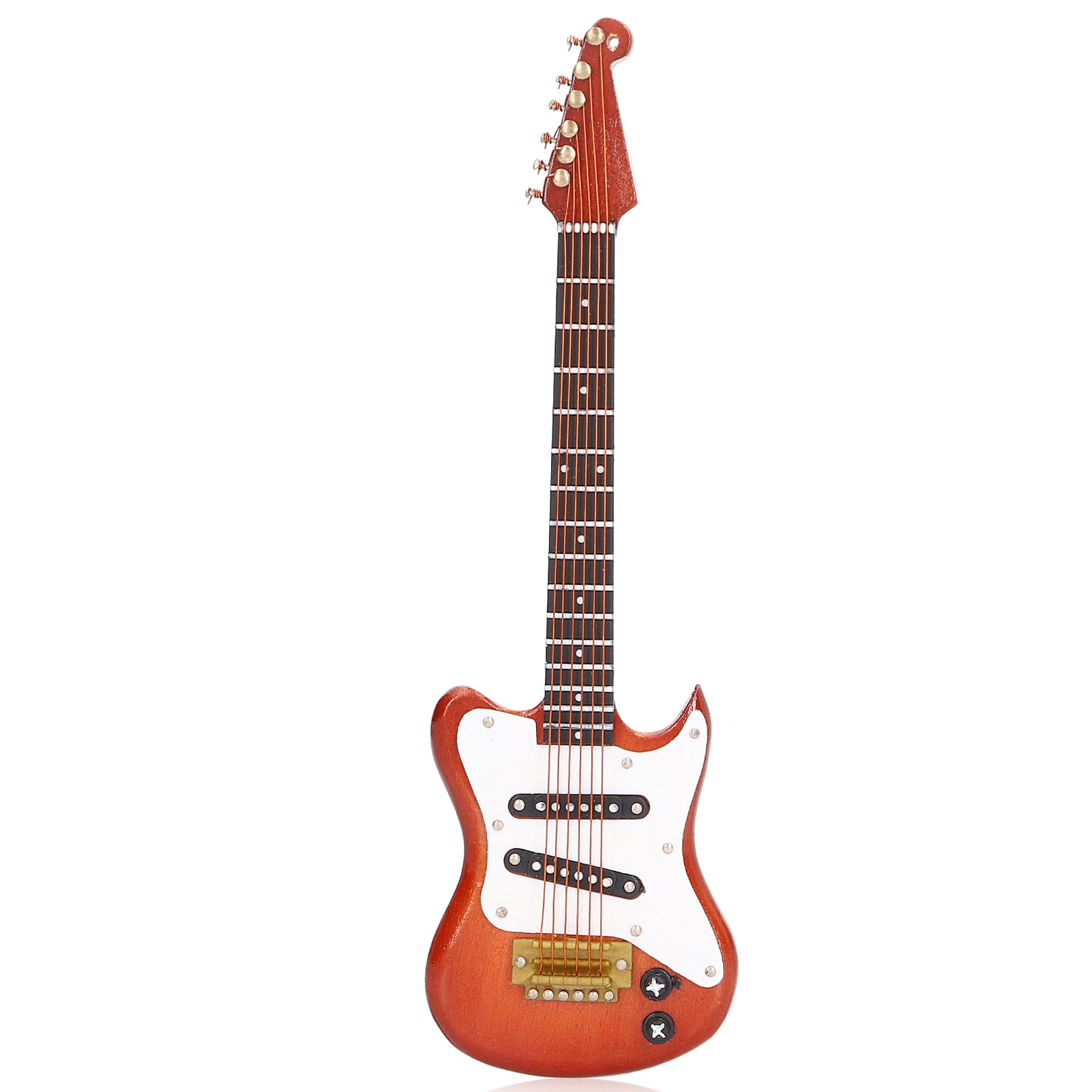 Guitar Model, Lifelike Musical Instrument Model Mini Guitar Model 5.9in