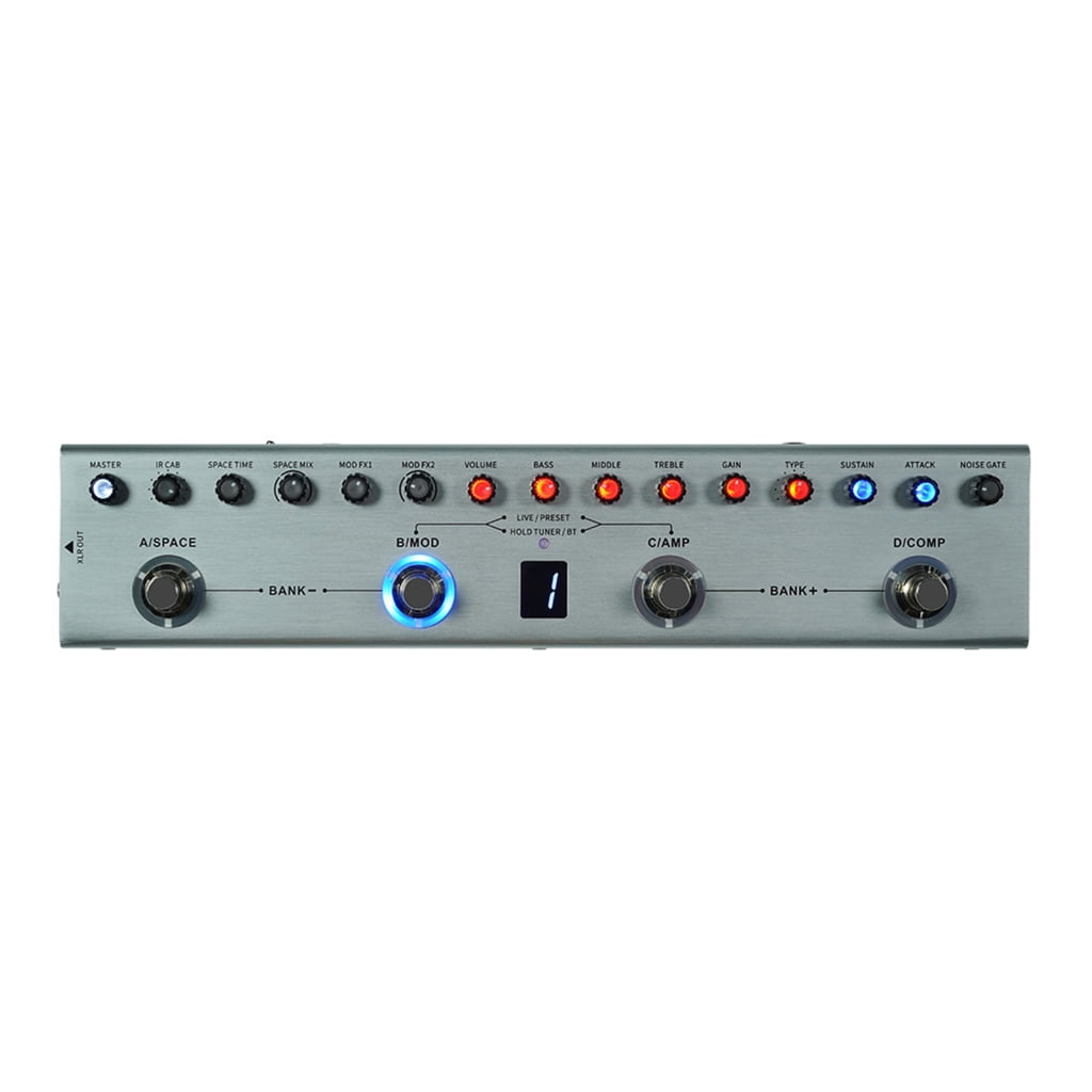 Guitar Multi Effects Pedal 3 Band Equalizers Balanced Output 3 Delays 3 Reverbs Guitar Effects Pedal Guitar Accessories