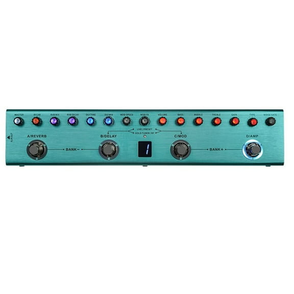Guitar Multi Effects Pedal 3 Band Equalizers Balanced Output 3 Delays 3 Reverbs Guitar Effects Pedal Guitar Accessories