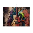thumbnail image 1 of Guitar Music Graffiti Street Wall Art Large Kitchen Drying Mat 18x24 Inch Ultra Absorbent Dish Drying Mats Foldable Countertop Protector, 1 of 8