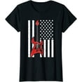 thumbnail image 1 of Guitar Music Lover Guitar American Flag T-Shirt, 1 of 3