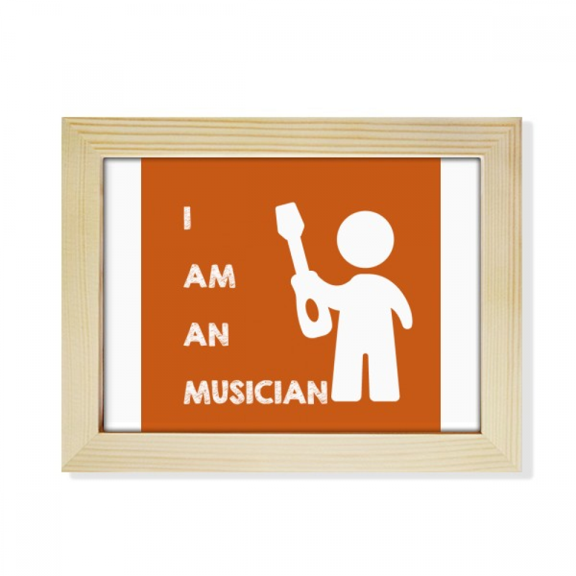Guitar Musician Music Position Desktop Photo Frame Picture Art Decoration Painting 6x8 inch
