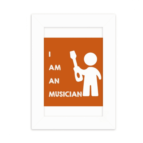 Guitar Musician Music Position Desktop Photo Frame Picture Display Decoration Art Painting