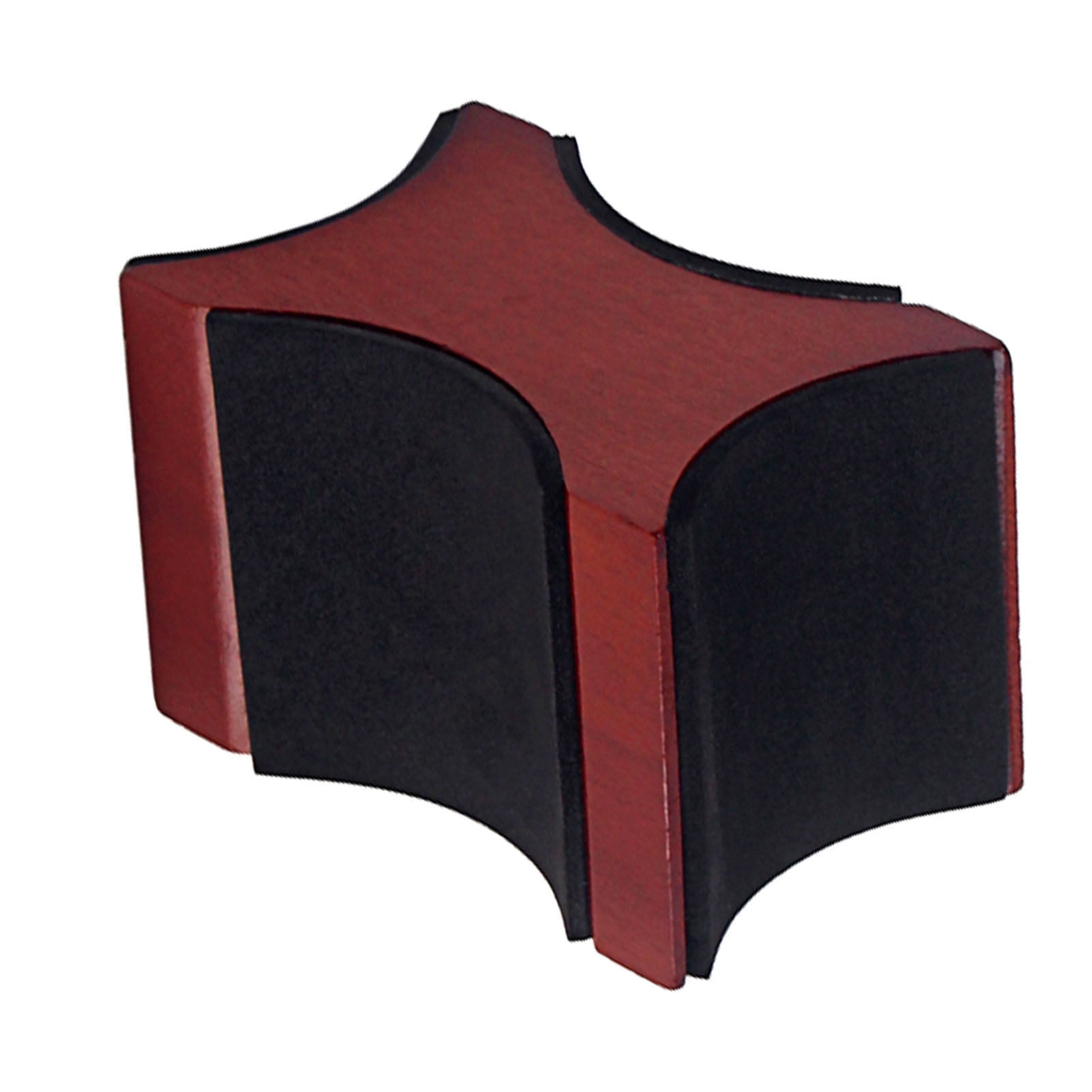 Guitar Neck Rest, Mahogany Wooden Holder with Adjustable Height for Bass Ukulele Mandolin Banjo, Cork Padding for Scratch Protection