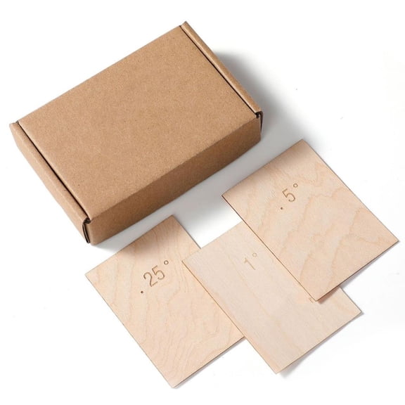 Guitar Neck Shims 3 Pack Tapered Profile Ensures Full Heel Coverage Suitable for Bolt on Guitar Neck Angle Adjustments