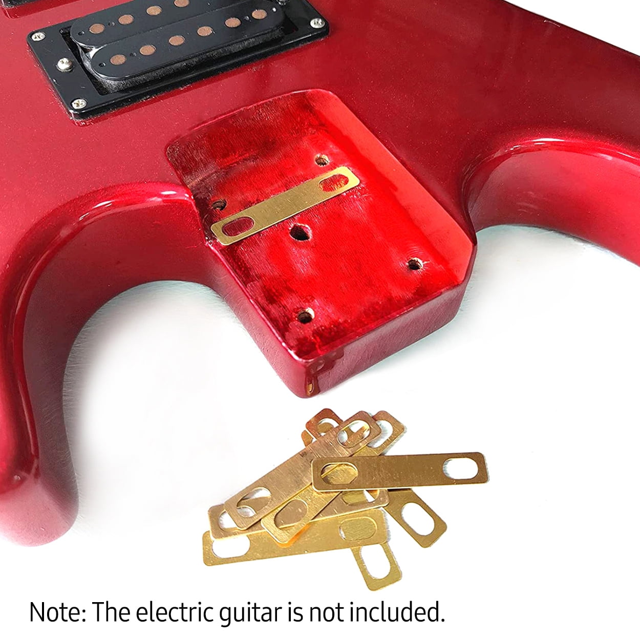 Guitar Neck Shims Set, Brass Spacers for Precise Connection and Bolton Neck, Luthier Tool for
