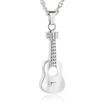 Guitar Necklace for Ashes of Loved One Musician Memorial Cremation Jewelry for Ashes Holder Urn Necklace Lockets for Ashes