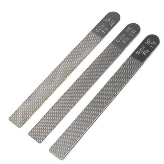 Guitar Nut Files and Fret Crowning Tool Set 4PCS Steel Luthier Repair Kit USA