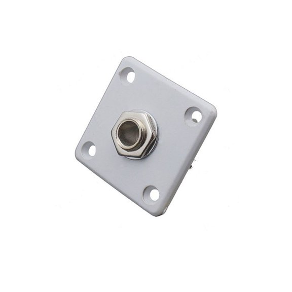 Guitar Output Socket Plate With Mounting Screws Square Guitar Output Sockets Seat for Electric Guitars Part