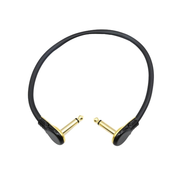 Guitar Patches Cable Right Straight Angles Designs 6.35mm Effects Cable for Pedalboard Connection and Noise Reduction