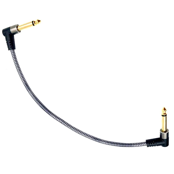 Guitar Patches Cables Right Angles Nylons Braiding Sound Cable Connecting Guitar Pedal Instrument Cable for Amplifier