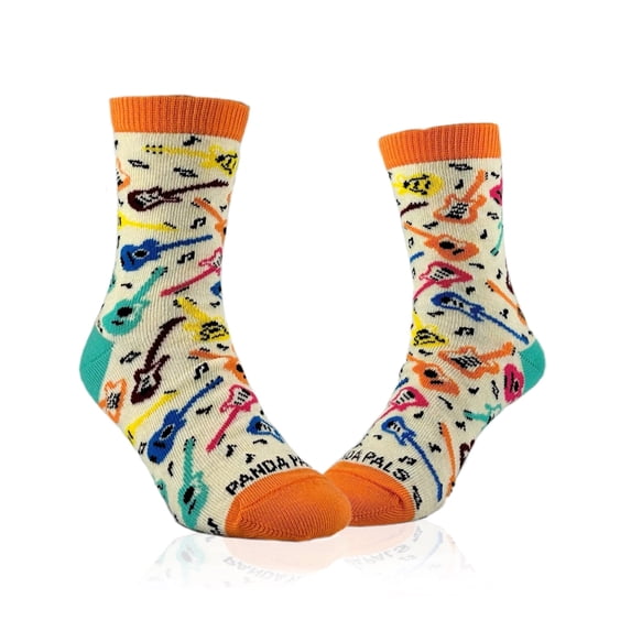 Guitar Pattern Socks from the Sock Panda (Ages 3-7) Size: Small (Age 3-5)