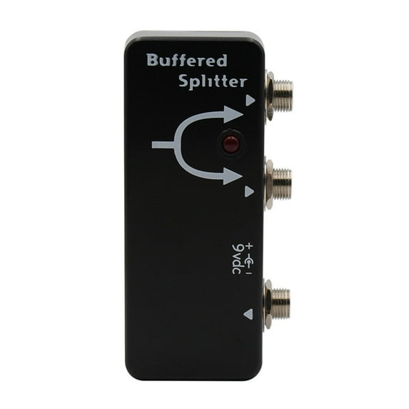 Converter Splitter Pedal Prevents Signals Loss in Double Amplifier Configurations Buffer Output Pedal Metal Texture