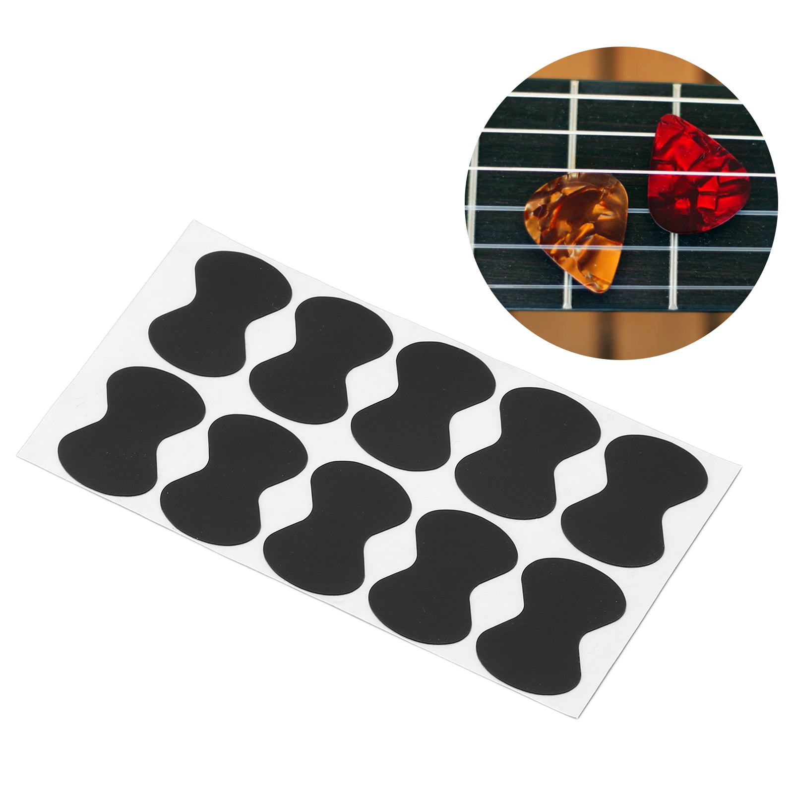 Guitar Pick Grips Silicone Soft Adhesive Backing Pick Non Slip Sticker