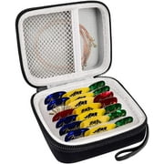 Guitar Pick Holder Case for Fender/ D'Addario/ ChromaCast/ JIM DUNLOP/ UNLP Musical Instrument, All Size Picks Storage Pouch Box (Black Case Only)