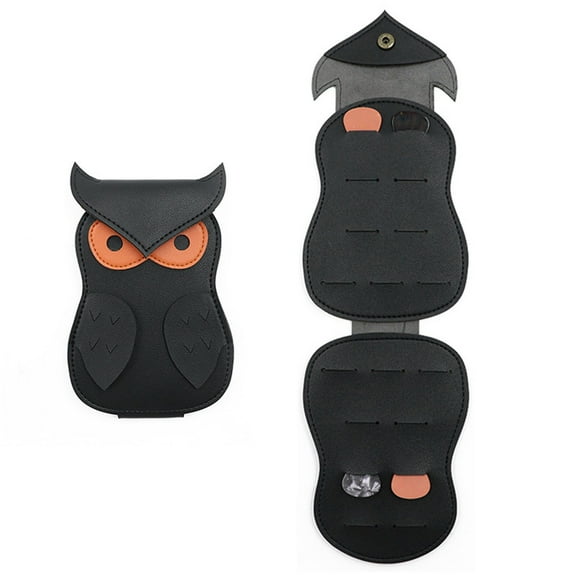 Guitar Pick Holder Guitar Pick Case, Unique Owl-Shaped Design With 18 Slots Gifts For Musicians