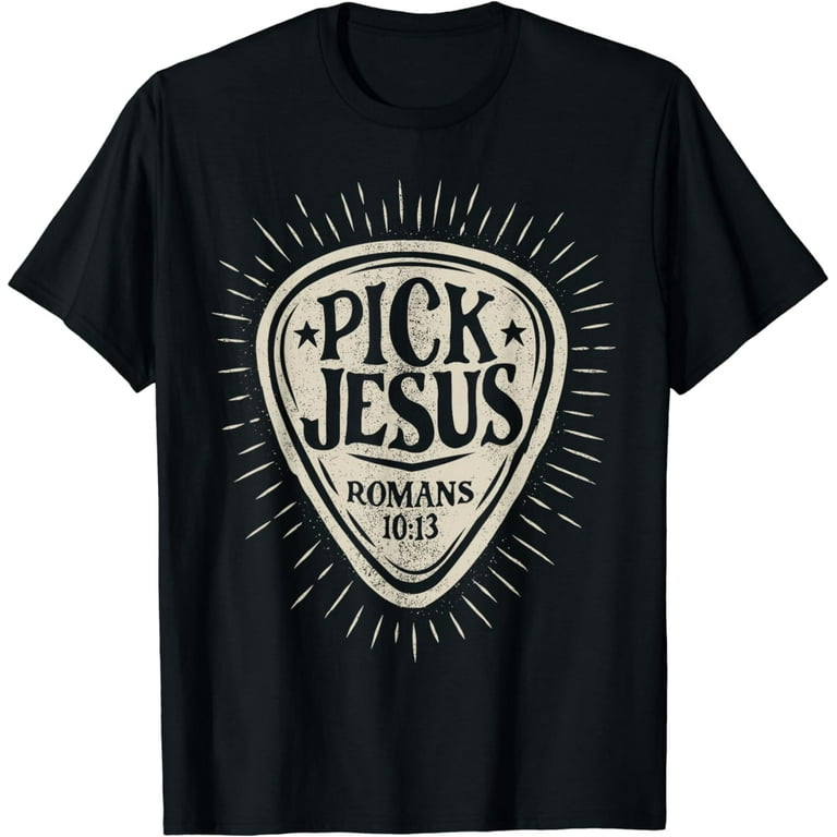 Guitarist Tshirt W/Guitar Pick Graphic, Guitar Shirts Retro Guitarist Tshirt W/Guitar Pick Graphic, Guitar Shirts Retro