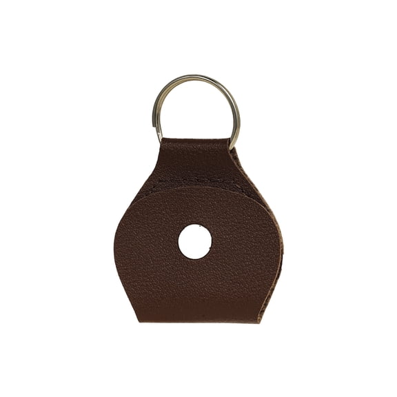 Guitar Pick Keychain,Quarter Holder Keychain,Leather Quarter Keychains for Commemorative Coins,Collectible Display and Daily Carry Accessory