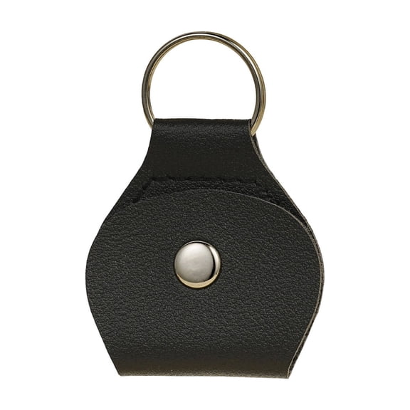 Guitar Pick Keychain,Quarter Holder Keychain,Leather Quarter Keychains for Commemorative Coins,Collectible Display and Daily Carry Accessory