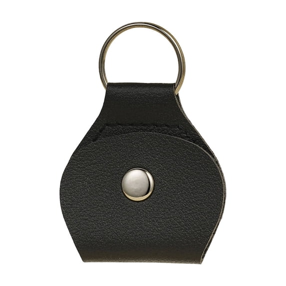 Guitar Pick Keychain,Quarter Holder Keychain,Leather Quarter Keychains for Commemorative Coins,Collectible Display and Daily Carry Accessory