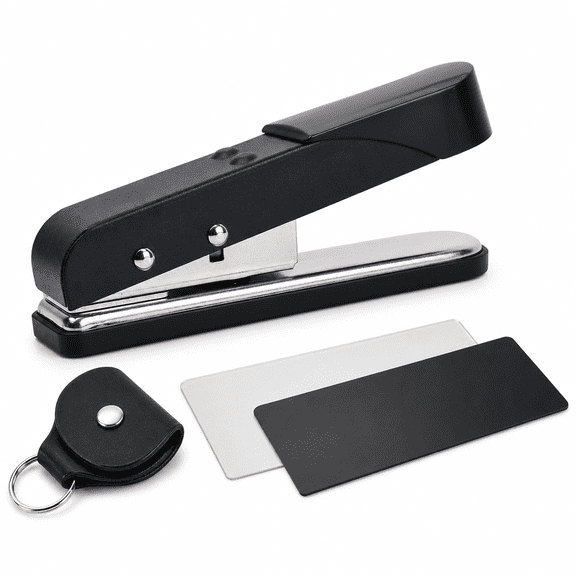 Guitar Pick Punch Maker Tool Kit Heavy Duty Customized Plectrum Cutter, Black, 1 Set