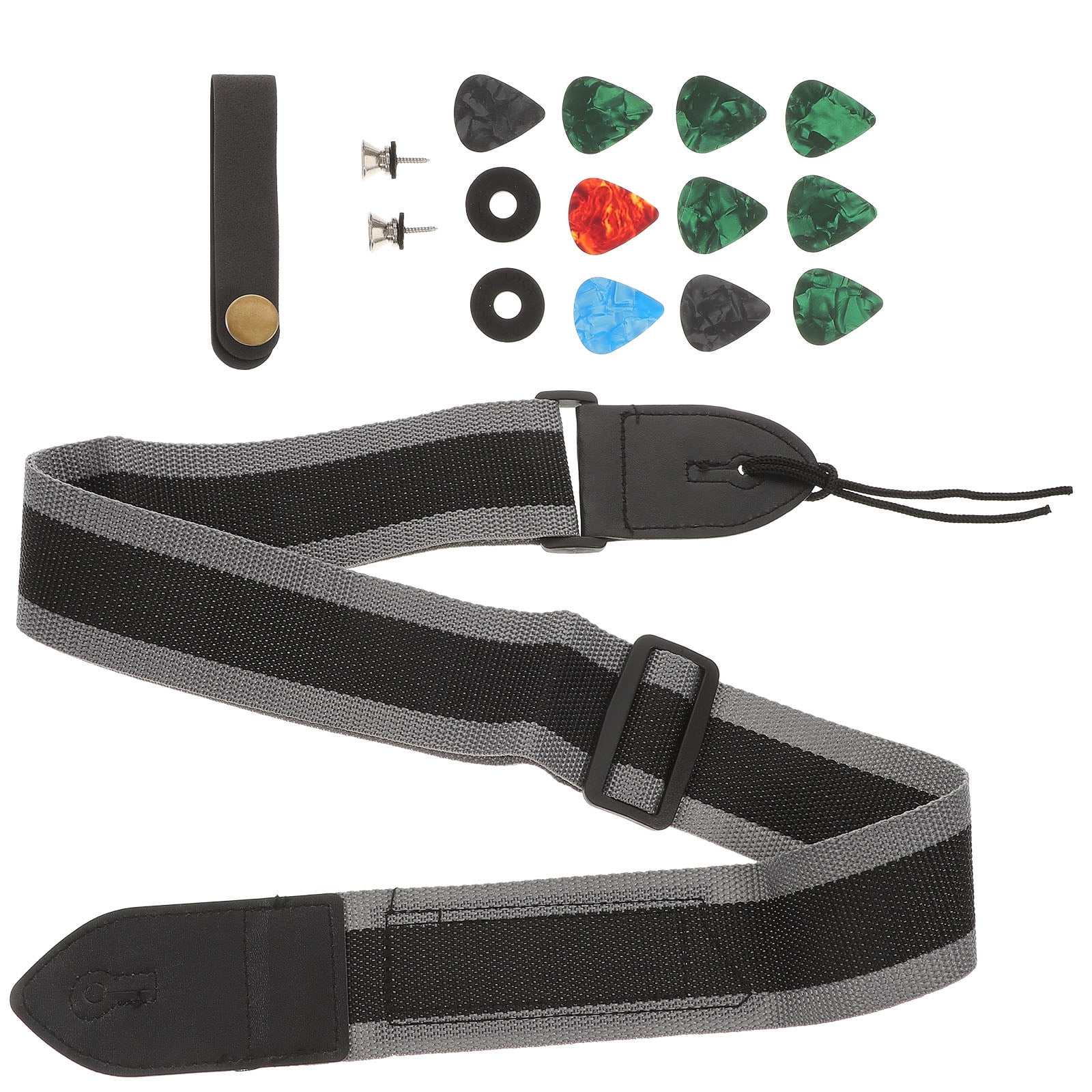 Guitar Pick Set Bass Leash Delicate Strap Neck Unique Celluloid Plastic Material Cloth