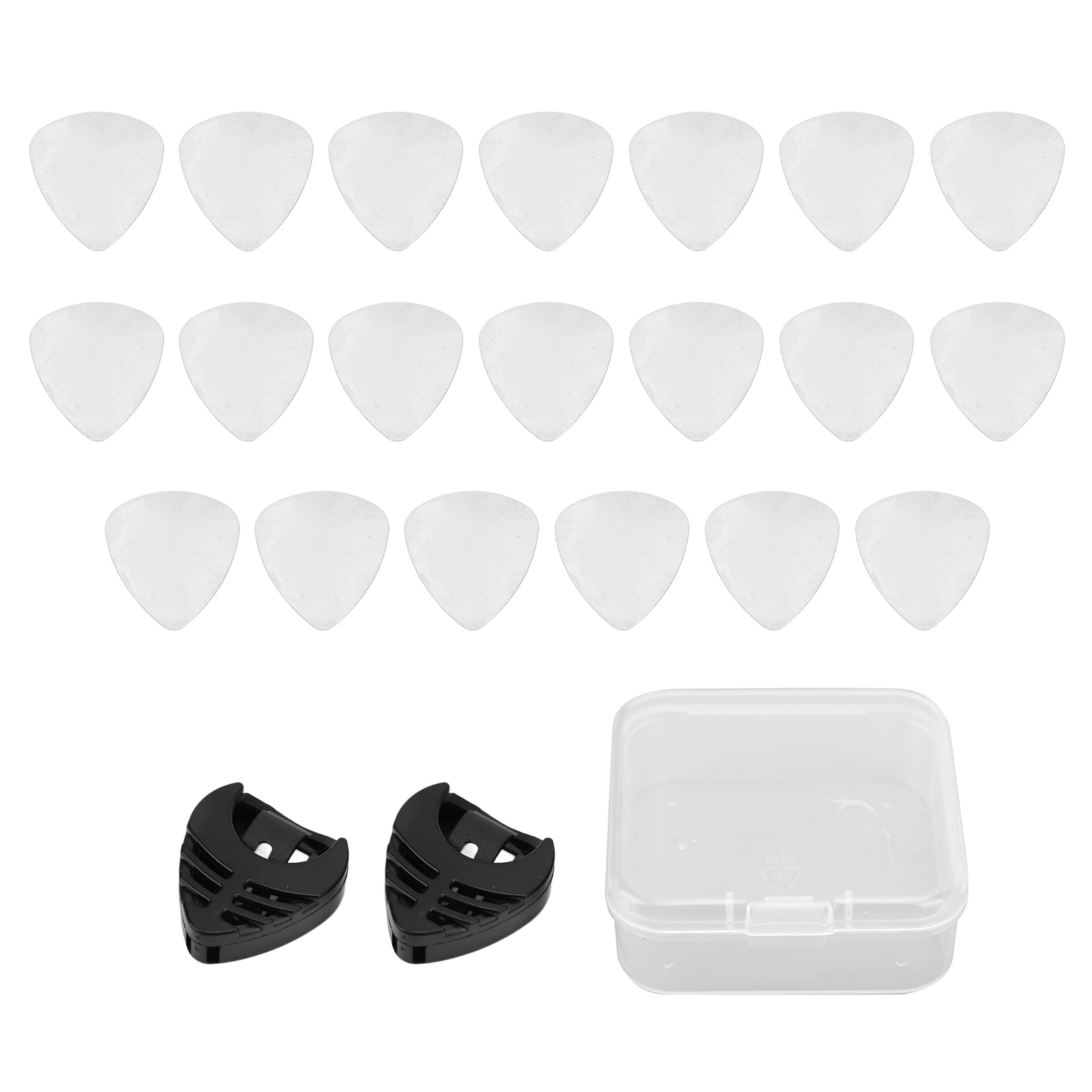 Guitar Pick Set Metal Electric Guitars Bass Picks with Storage Boxes