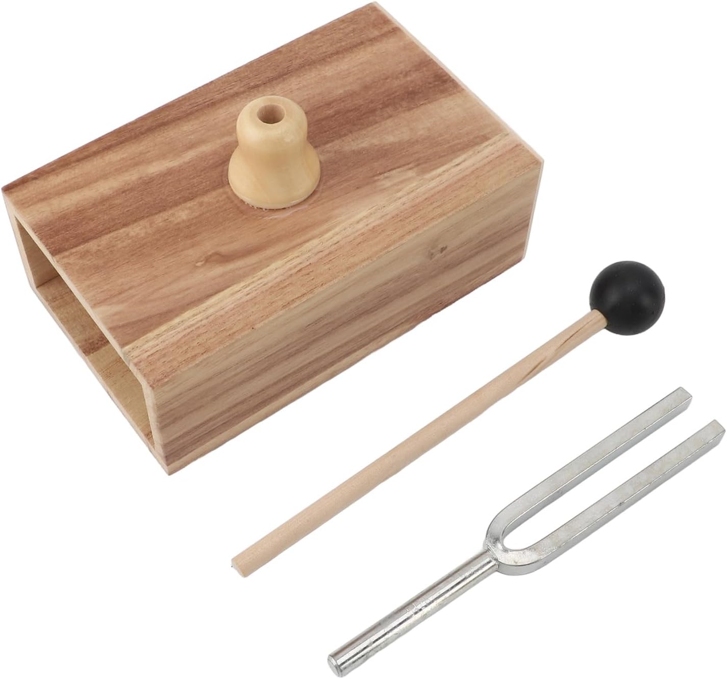 Fork Set Tuning Fork with Wood Tuning Fork Resonance Box and Hammer
