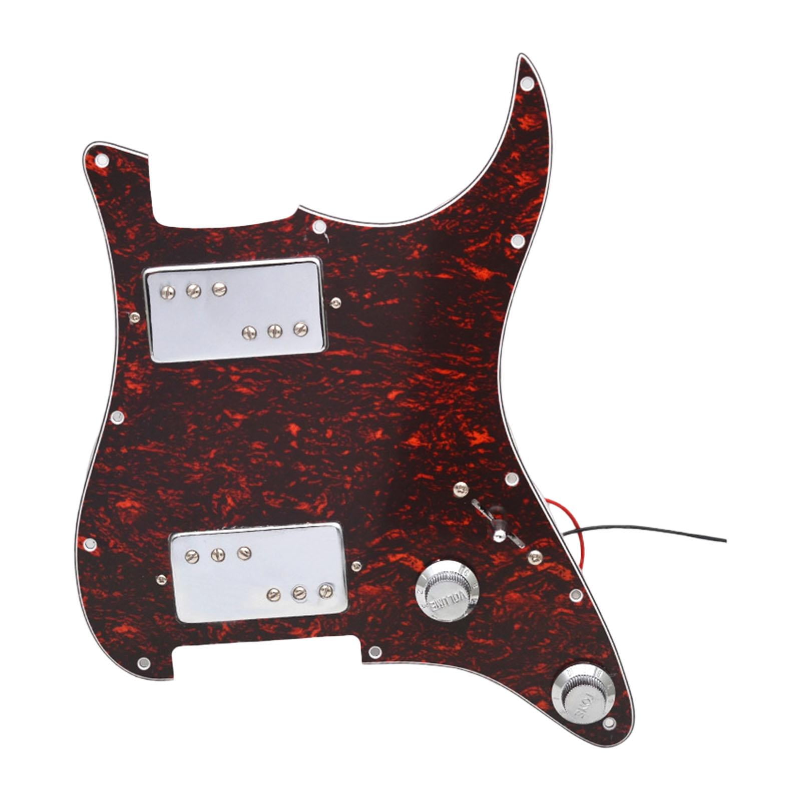 Guitar Pickguard Humbucker Pickups Scratch Plate 3 Ply PVC Construction for Electric Guitar Musicians