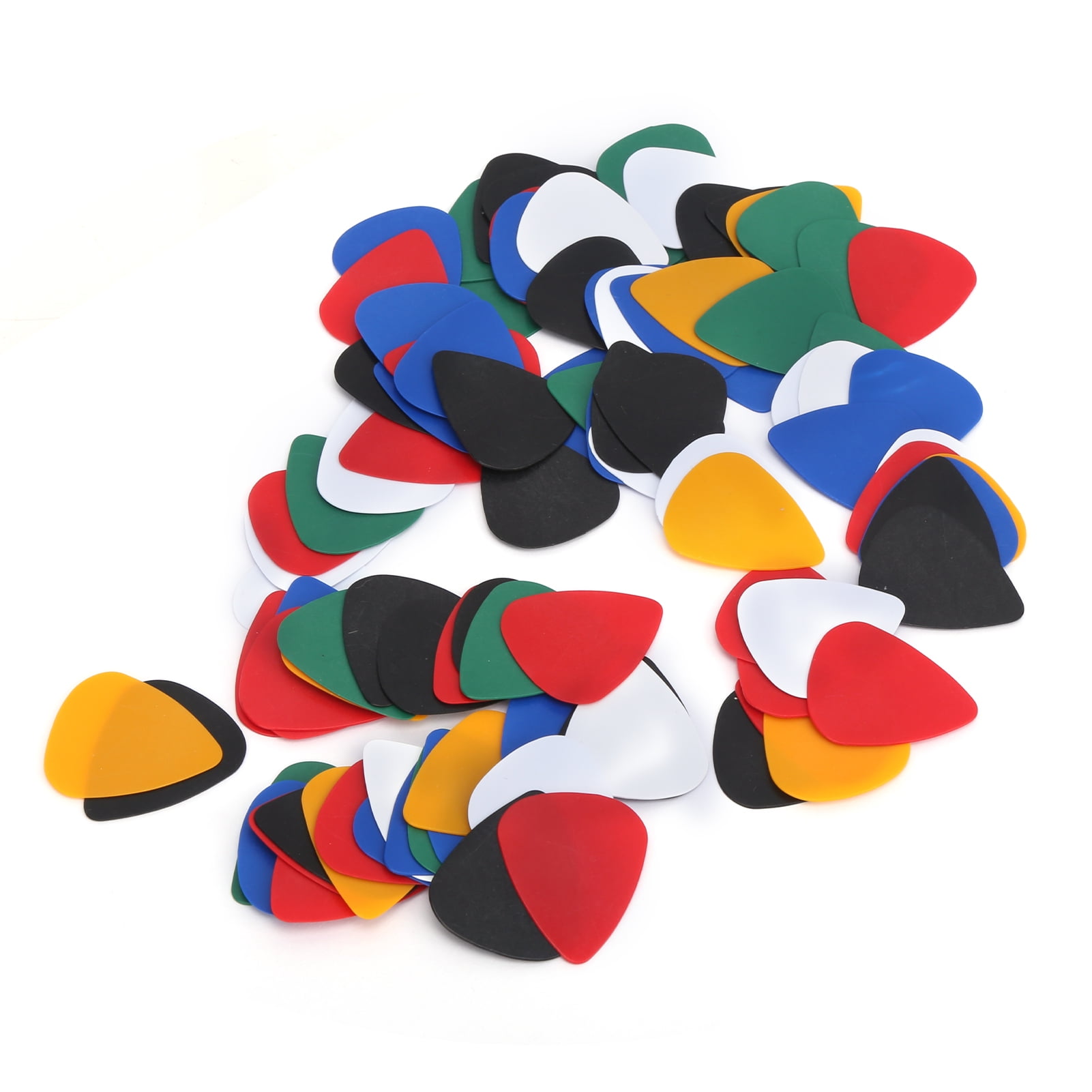 Guitar Picks, Abs Plastic Celluloid Material Mixed Thickness For Acoustic Electric Guitar, Durable Musical Instrument Accessories, Colorful For Beginners Or Replacements