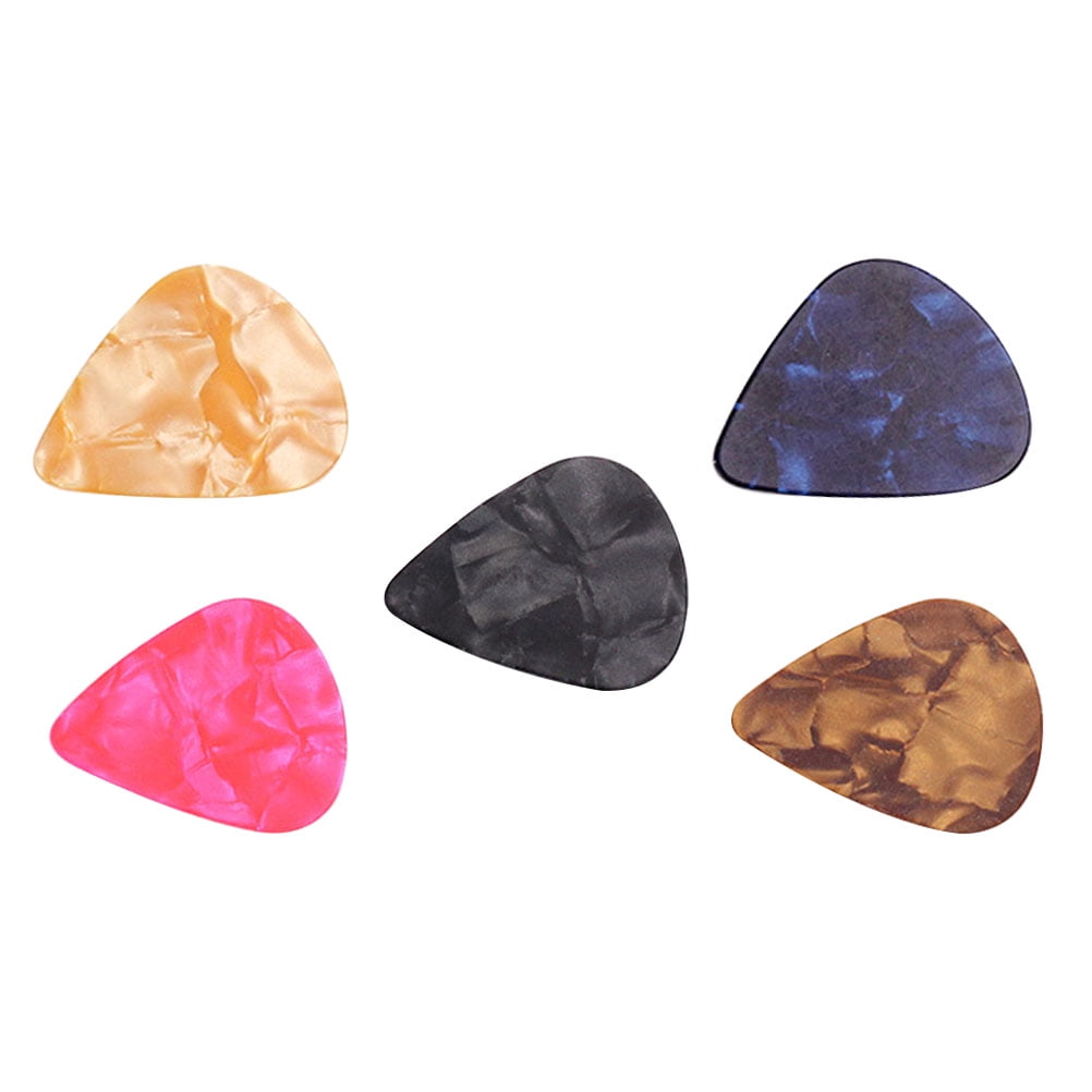 Guitar Picks Medium Gauge Celluloid Guitar Picks Unique Guitar Gift For Bass Electric Acoustic Guitars 5pcs