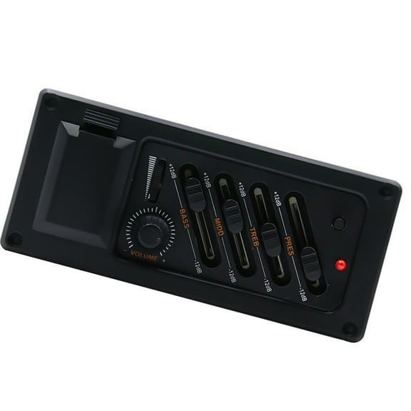 Guitar Pickup 4-Bands Guitar Pickup Electric Guitar Equalizers Volumes Control Preamp Amplifier Equalizers Pickup