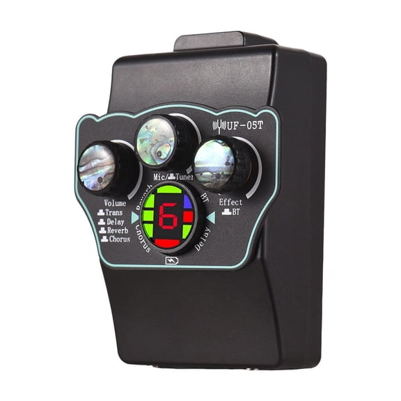 Guitar Pickup Classical Guitar Pickup Vibration Pickup BT Accompaniment Resonance Pickup 3-band EQ Equalizer Acoustic Wooden Guitar Instrument Accessories