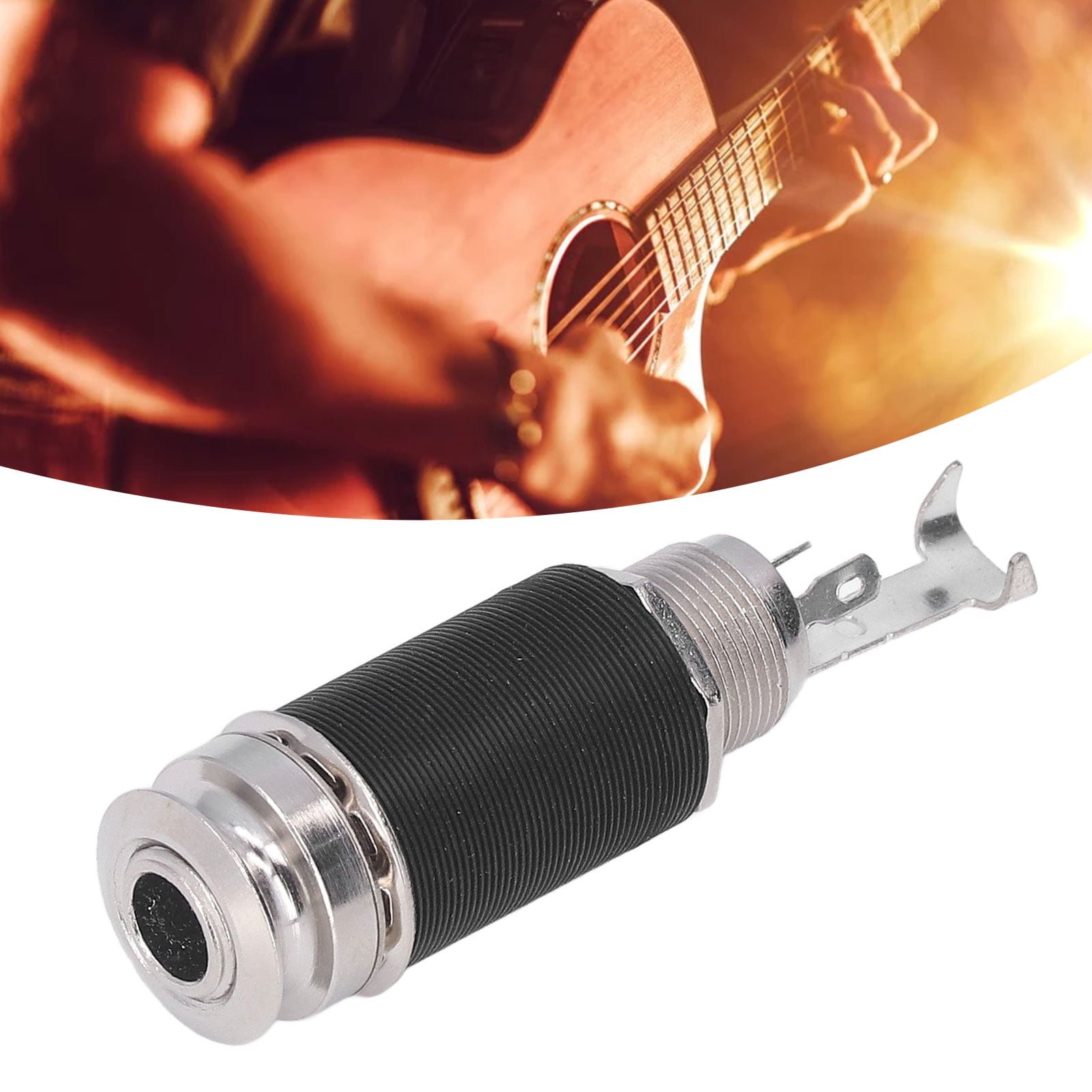 Guitar Pickup Output Jack,Metal End Pin Sound Hole Jack With Standard