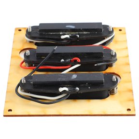 Guitar Pickup Set Black Noiseless 6 Sound Hole Electric Guitar Single Coil Pickup Set
