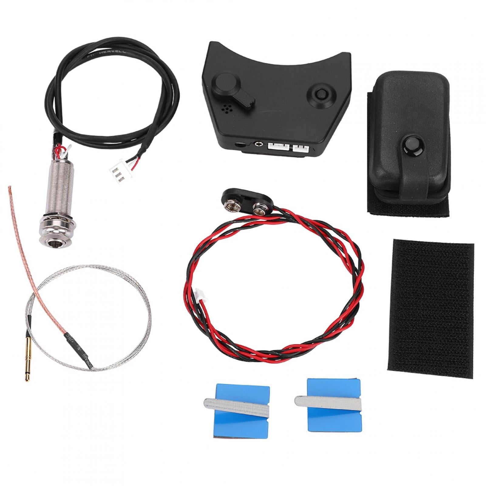Guitar Pickup, Soundhole Preamp Piezo Pickup, Black Resonance Box Mic