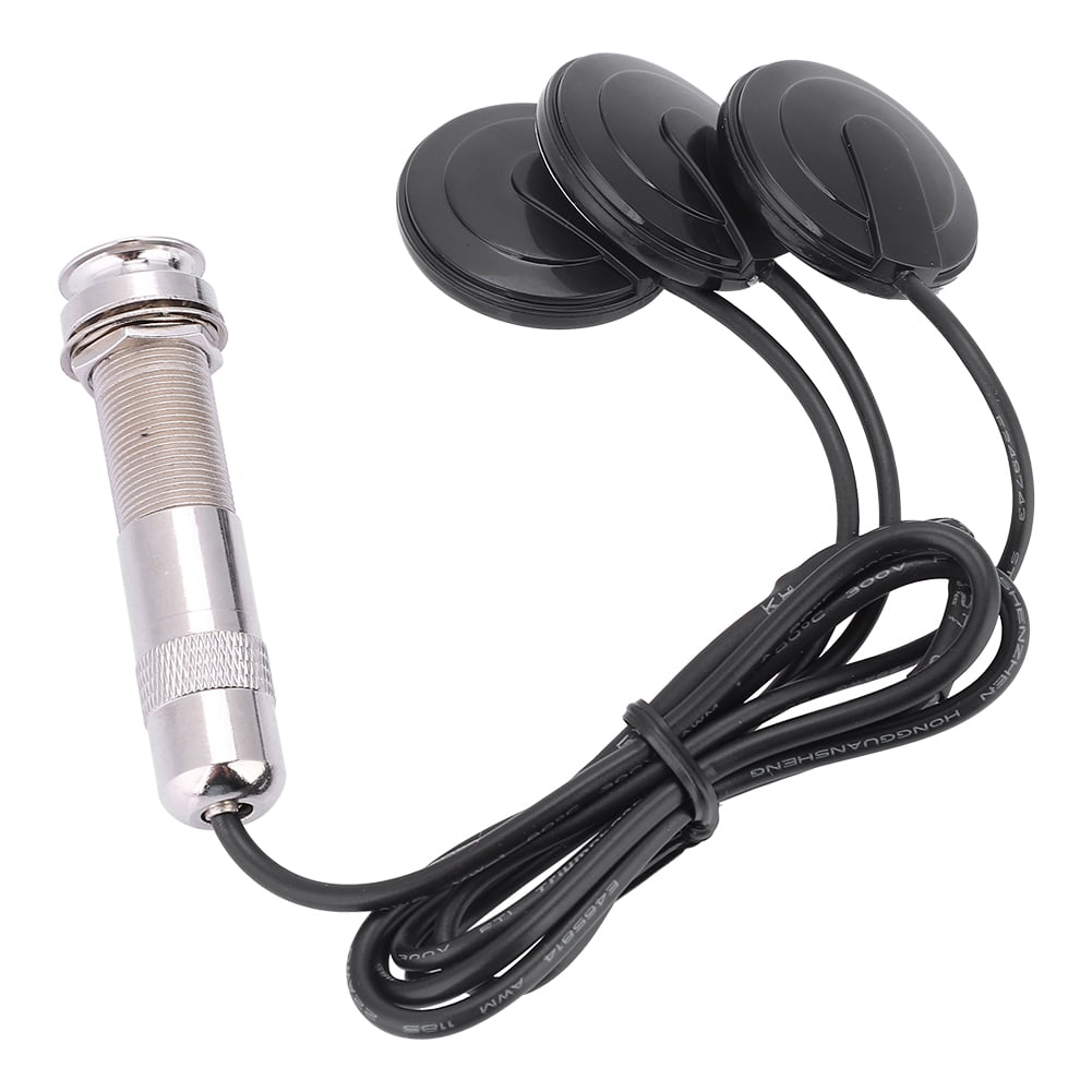 Guitar Piezo Transducer, 6.35mm Pickups Piezo Transducer With 3