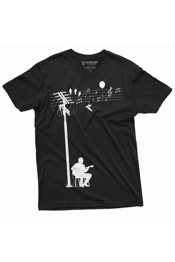 Guitar Player Creative T-Shirt Guitarist Music Tee | Country Music Band Tee Shirt (Large Black)