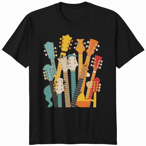 Guitar Player Gifts Rock n Roll Musician Festival Music T-Shirt