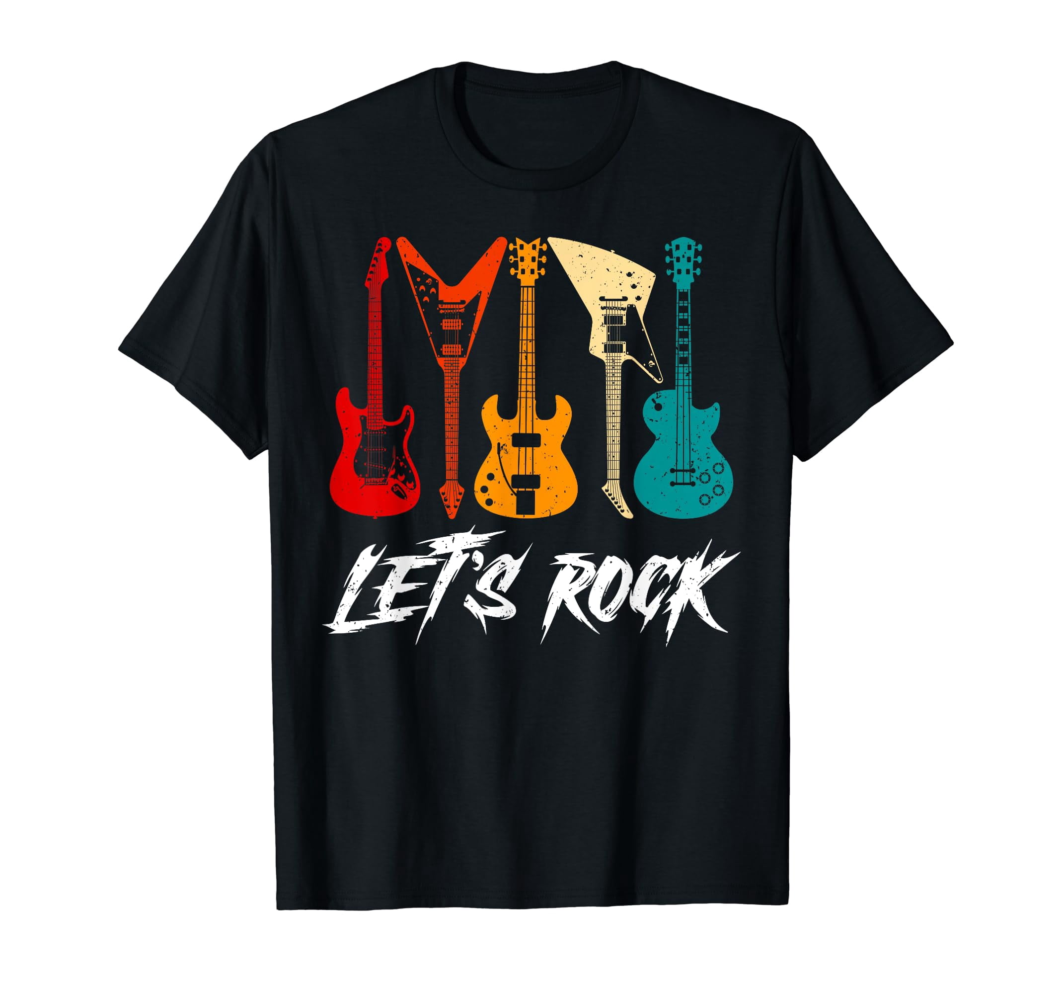 Martin Guitar Black T-Shirt - Men's Short Sleeve Cotton Tee With Vintage Logo Design