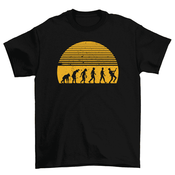 Guitar Player Human Evolution Funny Music T-Shirt Men Women