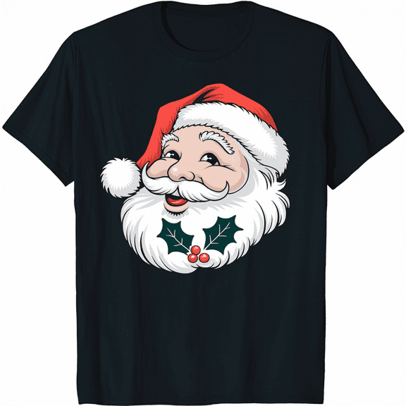 Guitar Player Santa Claus Rock & Roll Christmas T-Shirt