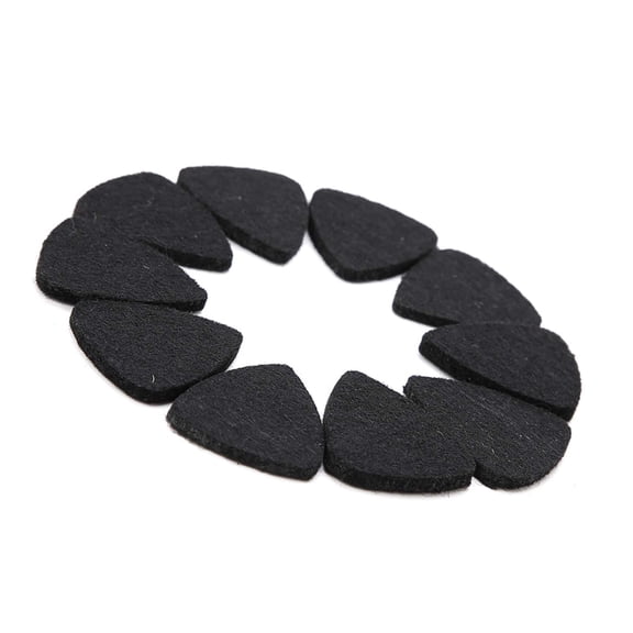 Guitar Plectrums Wool Felt Guitar Pick Plectrums Set Soft Sound 10Pcs 3mm for Guitar Ukulele Players